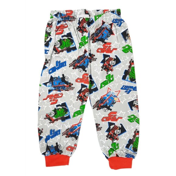 Thomas & Friends Pajama Set Boys 2T Gray Blue Cotton Long Sleeve 2-Piece NWT - Picture 6 of 8